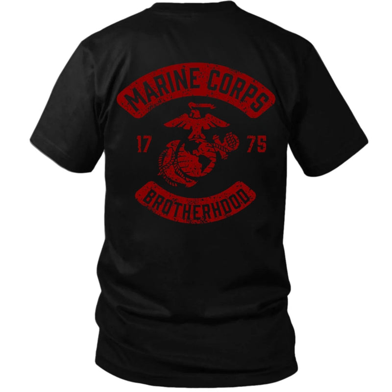 Marine Corps Brotherhood 1775 Distressed Red EGA T-Shirt