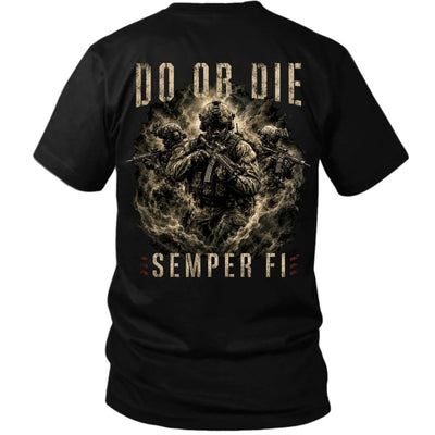 Do Or Die – Semper Fi U.S. Marine Corps Back Print T-Shirt