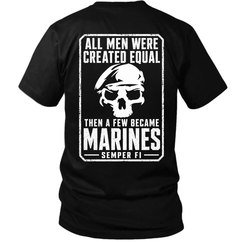A Few Became Marines – Semper Fi Skull Veteran T-Shirt