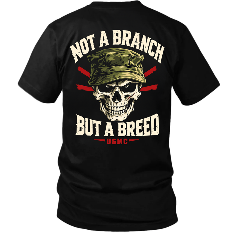 Not a Branch, But a Breed — USMC Skull T-Shirt