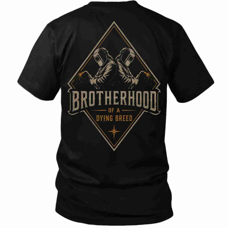 Brotherhood of a Dying Breed – Welder Back Print T-Shirt