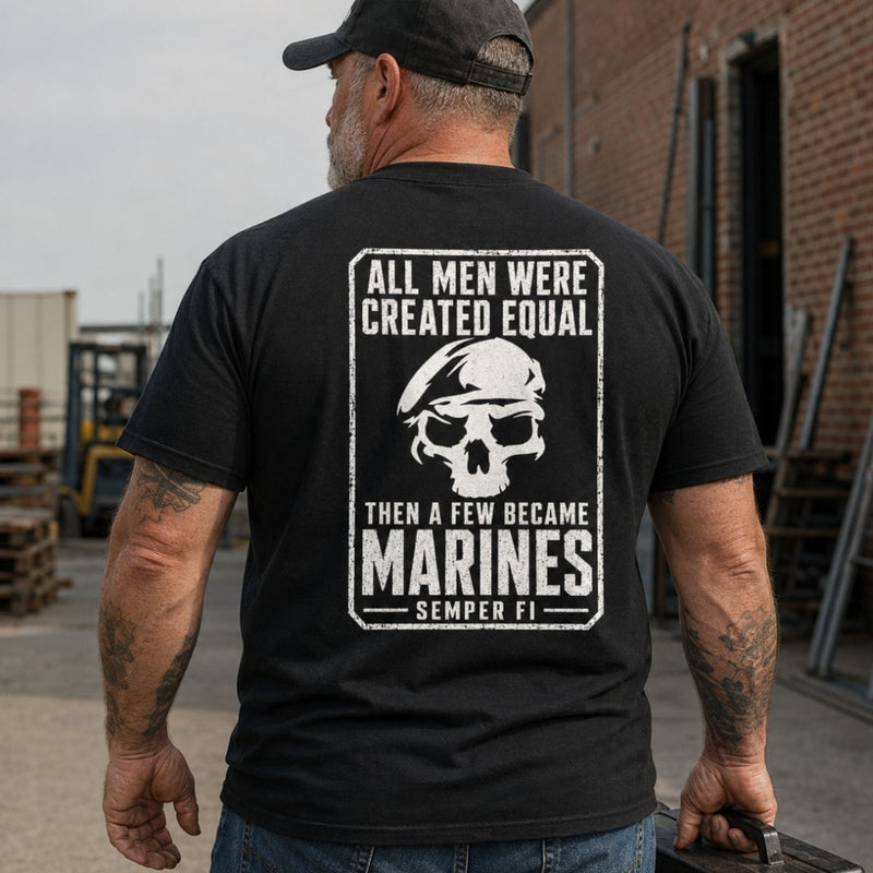 A Few Became Marines – Semper Fi Skull Veteran T-Shirt