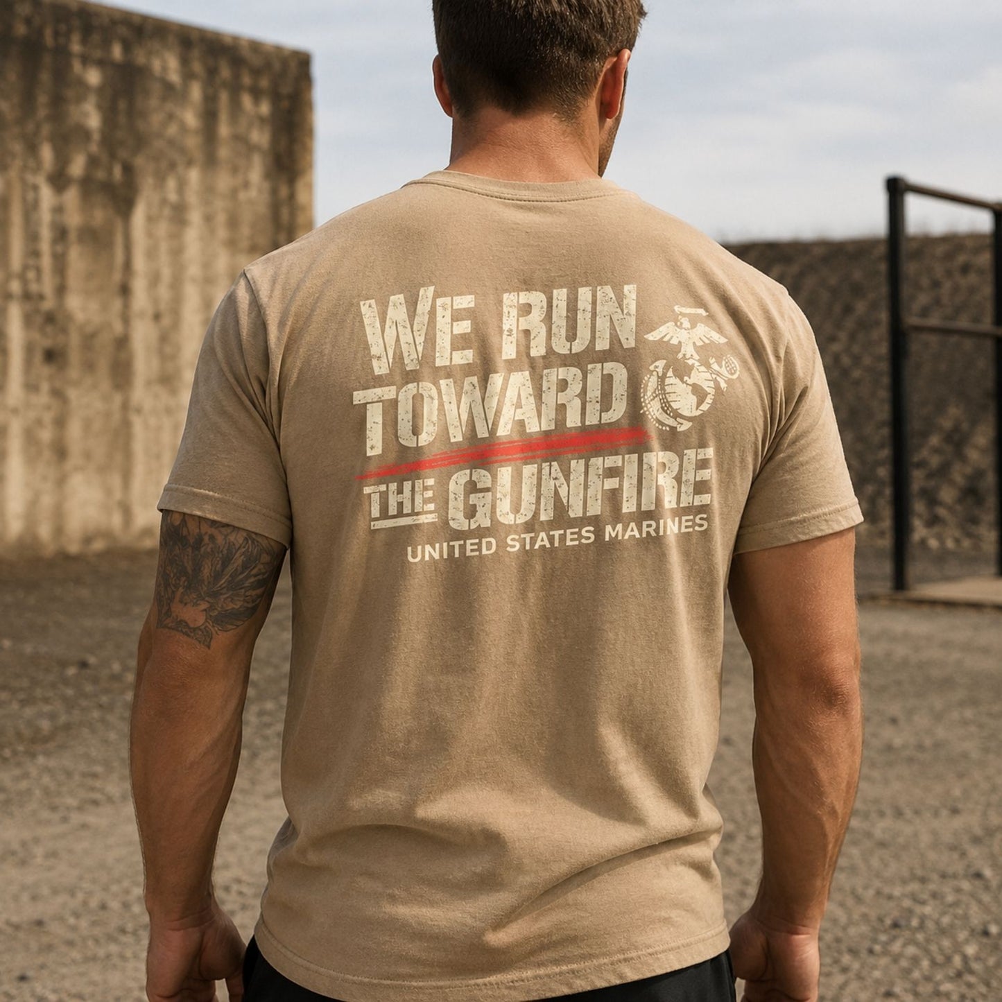 “We Run Toward the Gunfire” T-Shirt