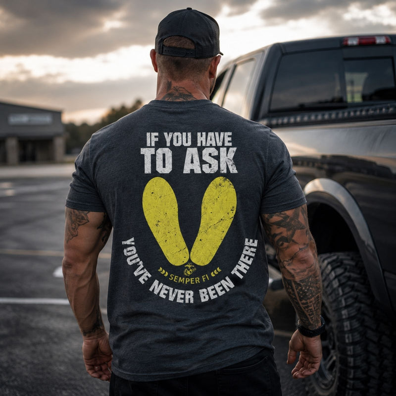 'If You Have to Ask' Graphic Black T-shirt