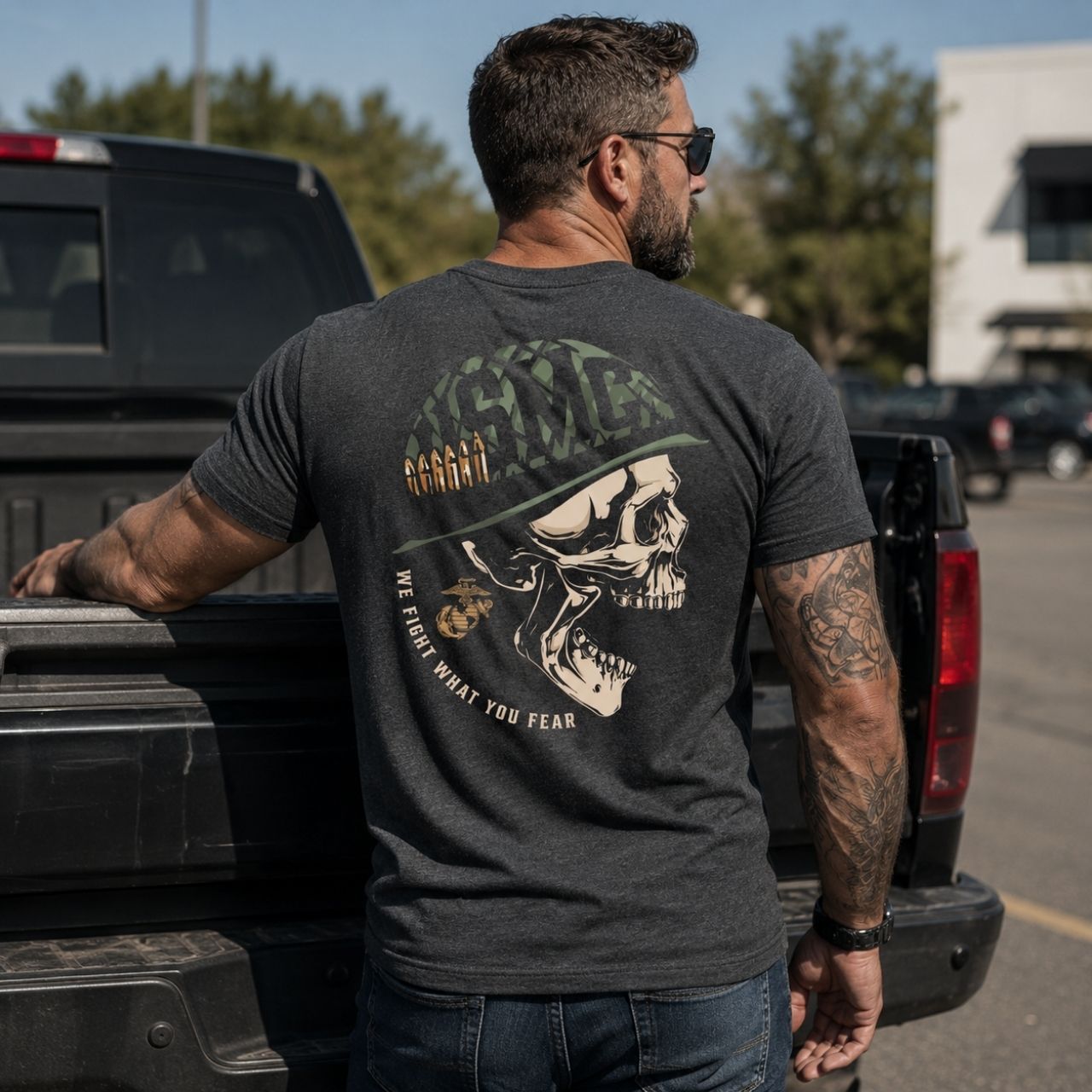 USMC We Fight What You Fear T-shirt