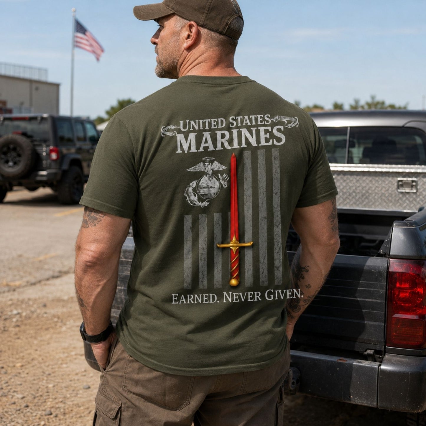 Earned Never Given Marines T - Shirt