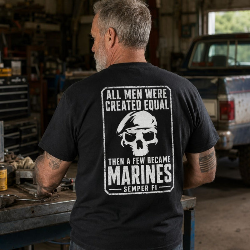 A Few Became Marines – Semper Fi Skull Veteran T-Shirt