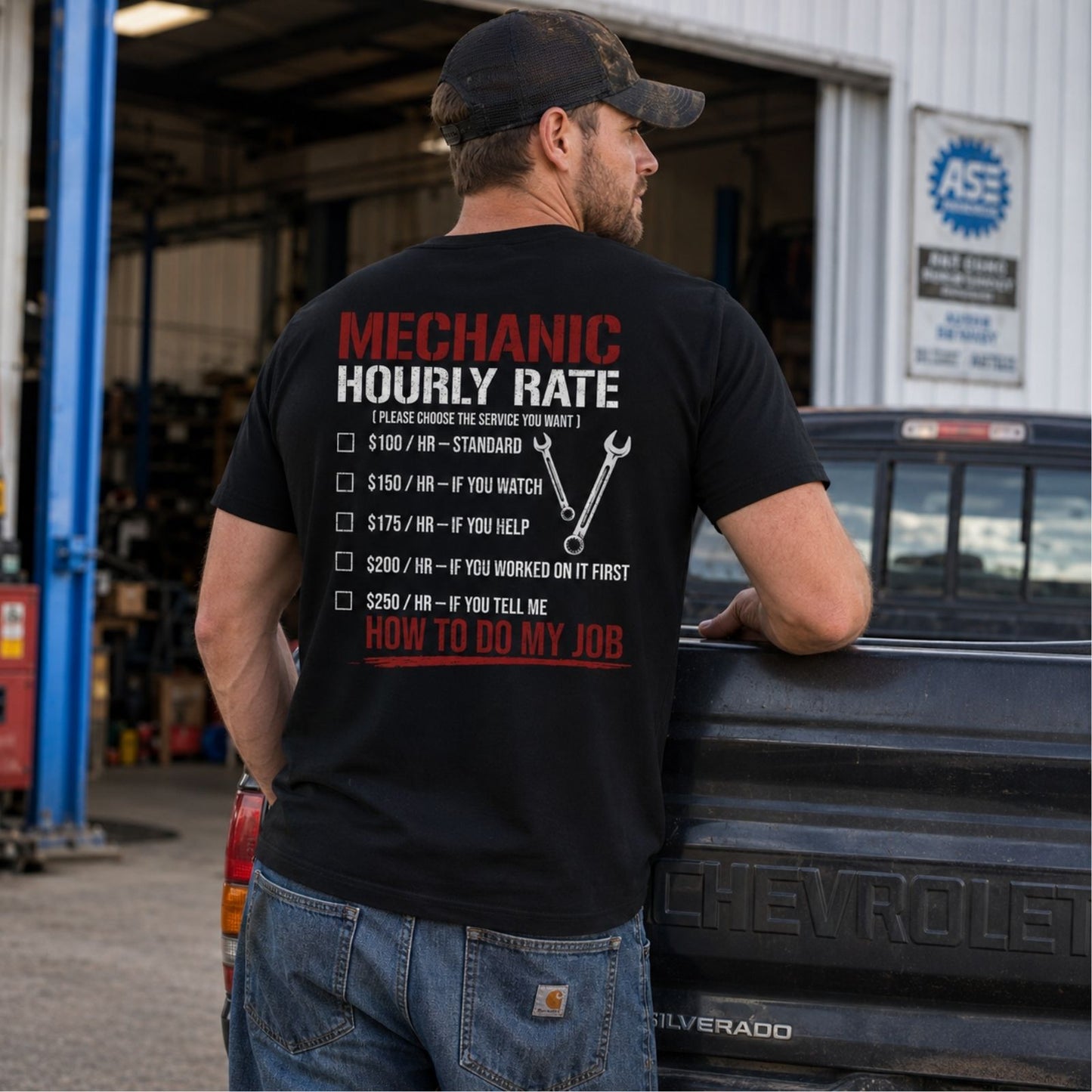 Mechanic Hourly Rate T-Shirt