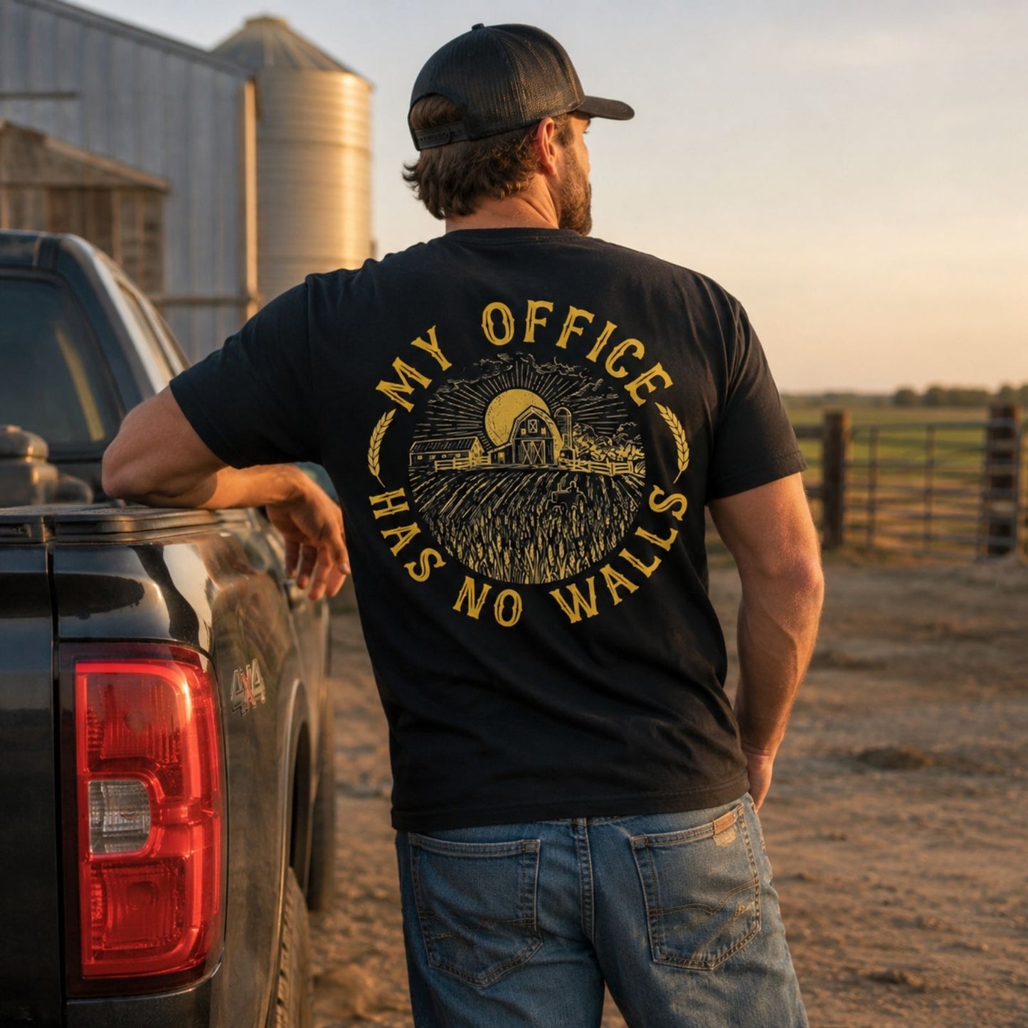 My Office Has No Walls Farmer T-Shirt
