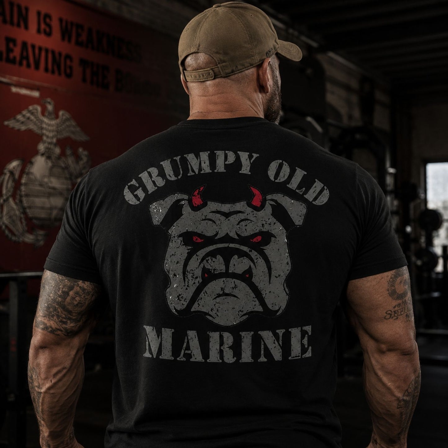 Grumpy Old Marine Bulldog Shirt – Funny USMC Veteran Tee