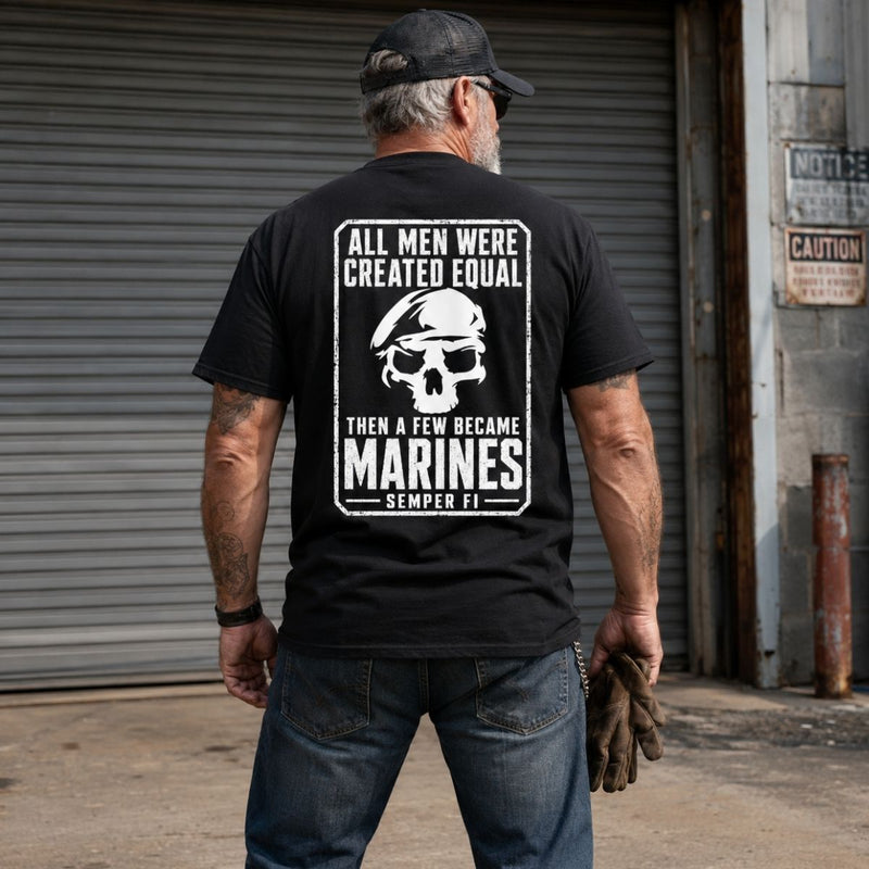 A Few Became Marines – Semper Fi Skull Veteran T-Shirt