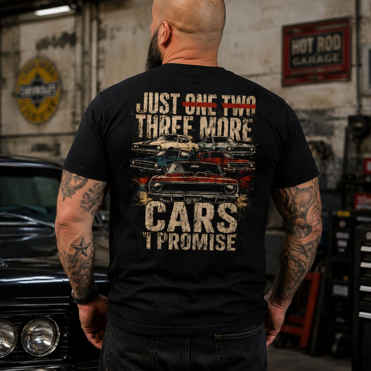 Just Three More Cars, I Promise Classic Car Lover Tee