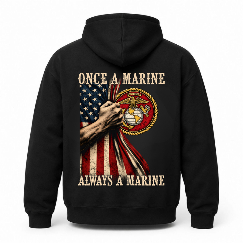 Once a Marine, Always a Marine USMC Hoodie