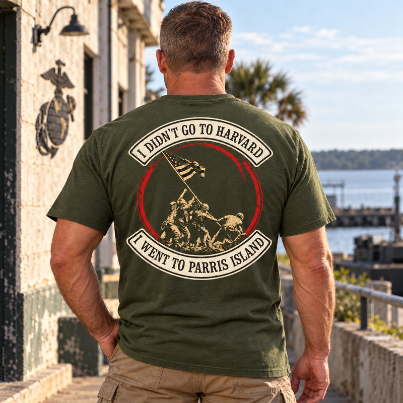I Went to Parris Island — Personalized Marine Veteran T-Shirt