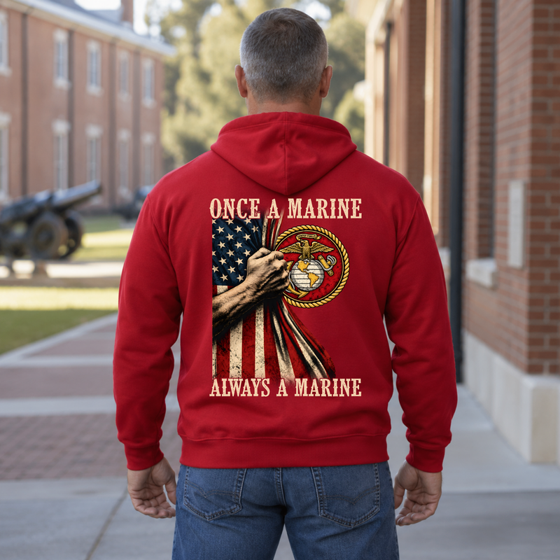 Once a Marine, Always a Marine USMC Hoodie