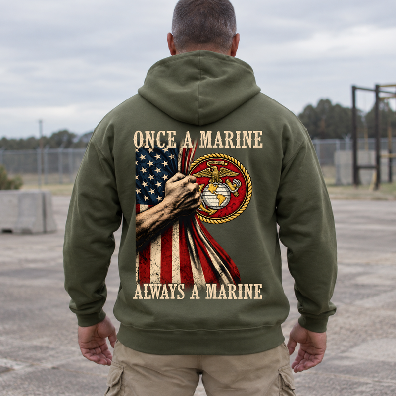 Once a Marine, Always a Marine USMC Hoodie