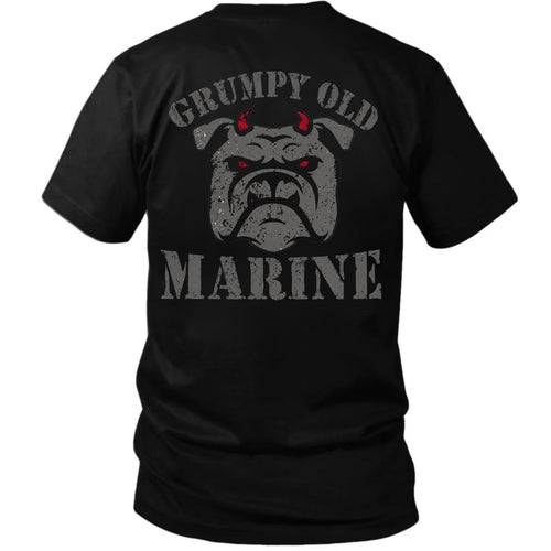 Grumpy Old Marine Bulldog Shirt – Funny USMC Veteran Tee