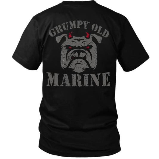 Grumpy Old Marine Bulldog Shirt – Funny USMC Veteran Tee