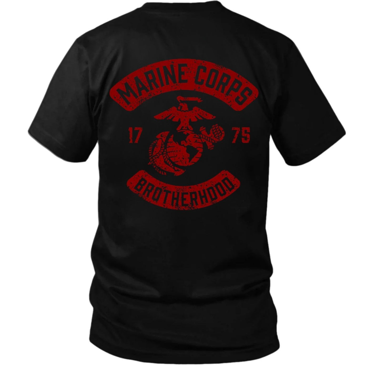 Marine Corps Brotherhood 1775 Distressed Red EGA T-Shirt