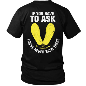 'If You Have to Ask' Graphic Black T-shirt