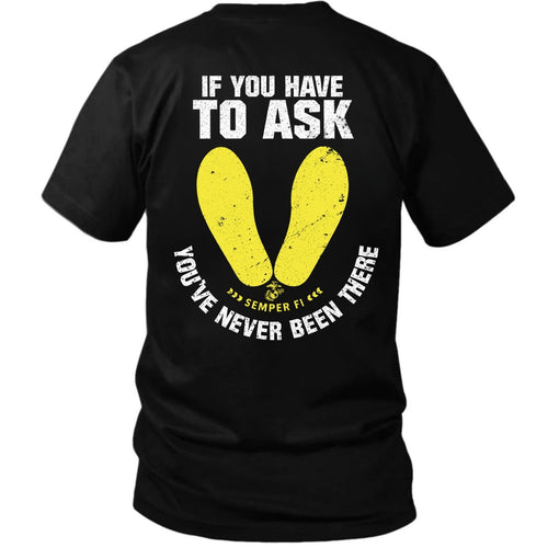 'If You Have to Ask' Graphic Black T-shirt