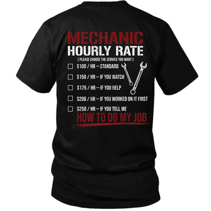 Mechanic Hourly Rate T-Shirt