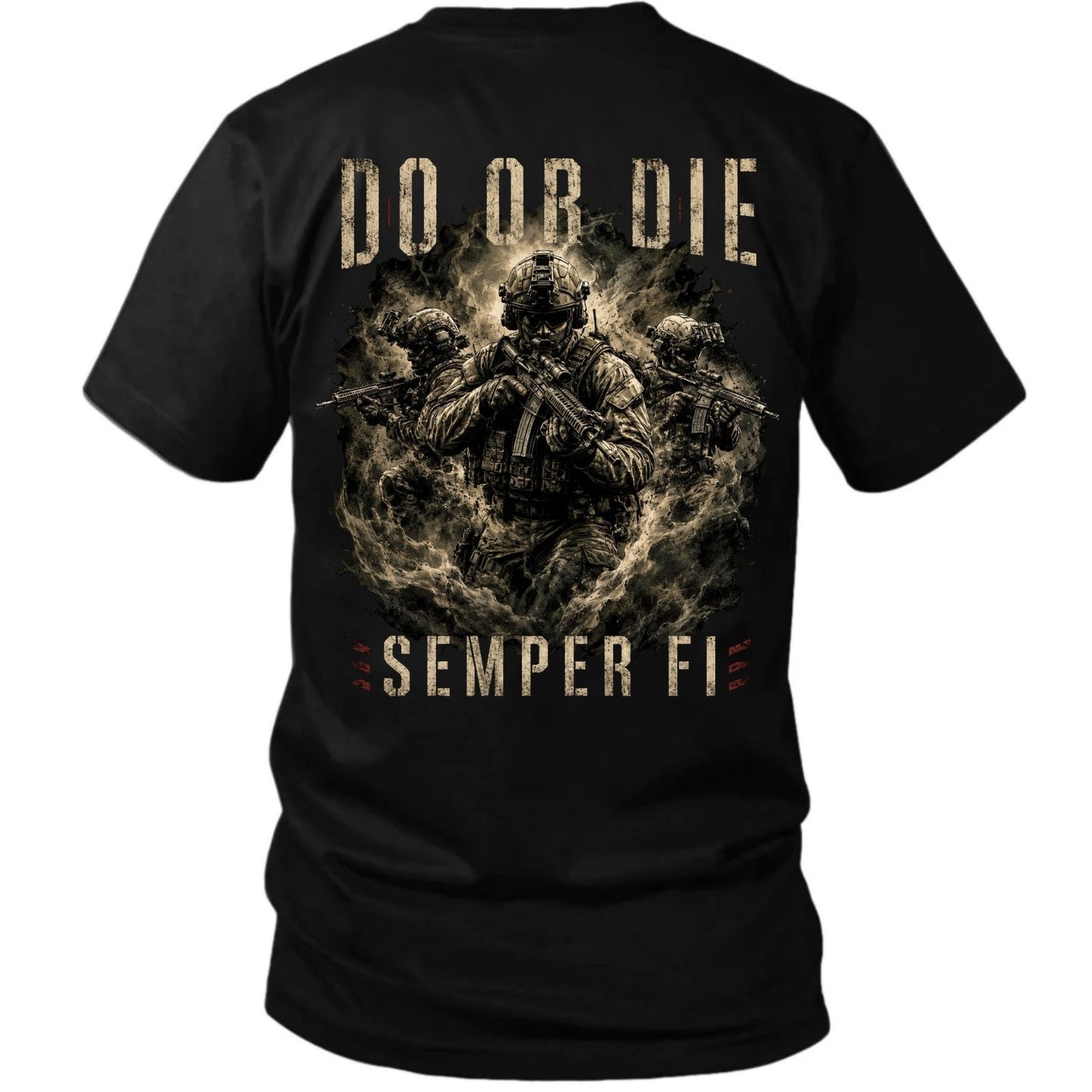 Do Or Die – Semper Fi U.S. Marine Corps Back Print T-Shirt
