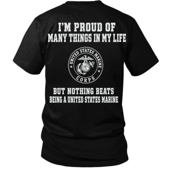 Nothing Beats Being a United States Marine T Shirt