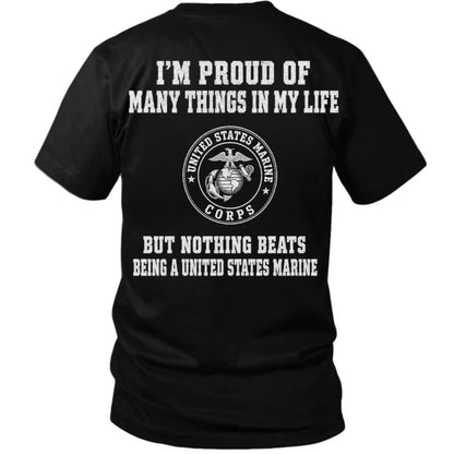 Nothing Beats Being a United States Marine T Shirt