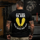 'If You Have to Ask' Graphic Black T-shirt