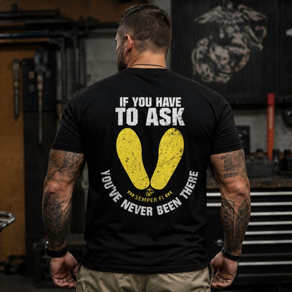 'If You Have to Ask' Graphic Black T-shirt