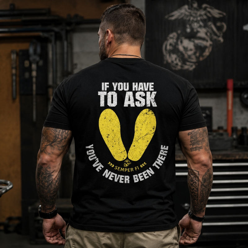 'If You Have to Ask' Graphic Black T-shirt