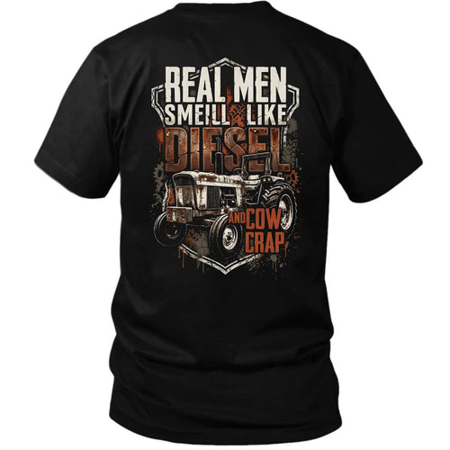 Real Men Smell Like Diesel And Cow Crap T-Shirt
