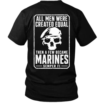 A Few Became Marines – Semper Fi Skull Veteran T-Shirt