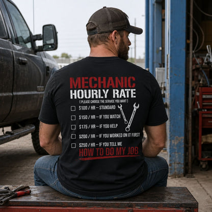 Mechanic Hourly Rate T-Shirt