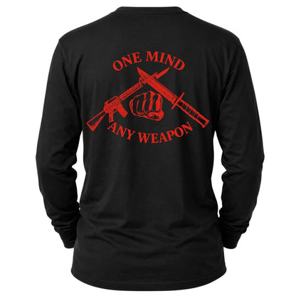 One Mind Any Weapon USMC Long Sleeve Shirt