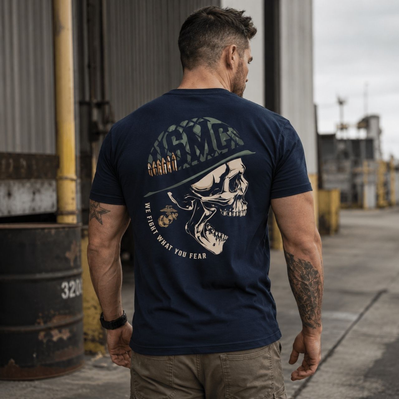 USMC We Fight What You Fear T-shirt