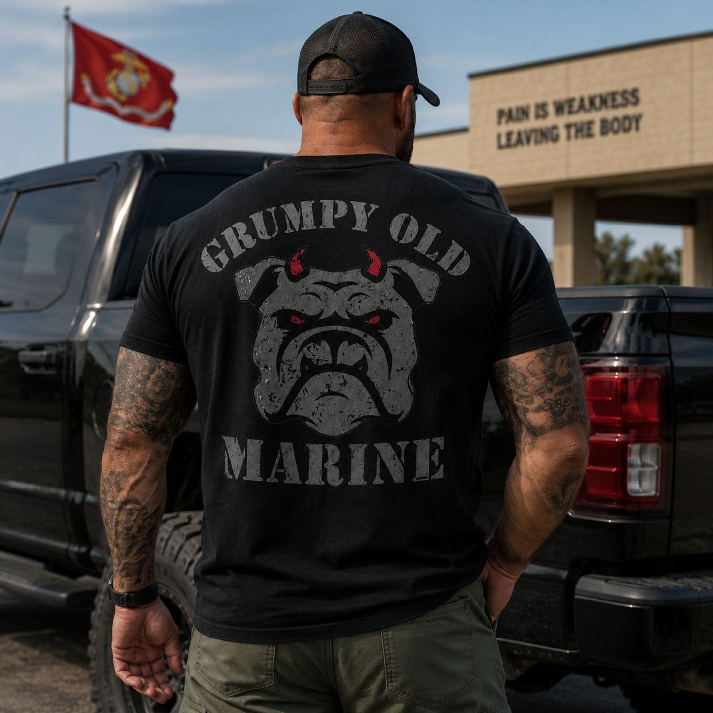 Grumpy Old Marine Bulldog Shirt – Funny USMC Veteran Tee
