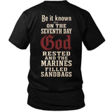God Rested, Marines Filled Sandbags T-Shirt