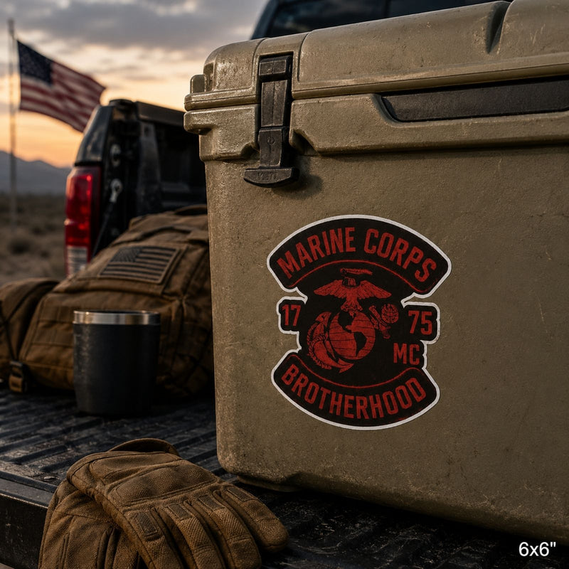 Marine Corps Brotherhood Die-Cut Sticke