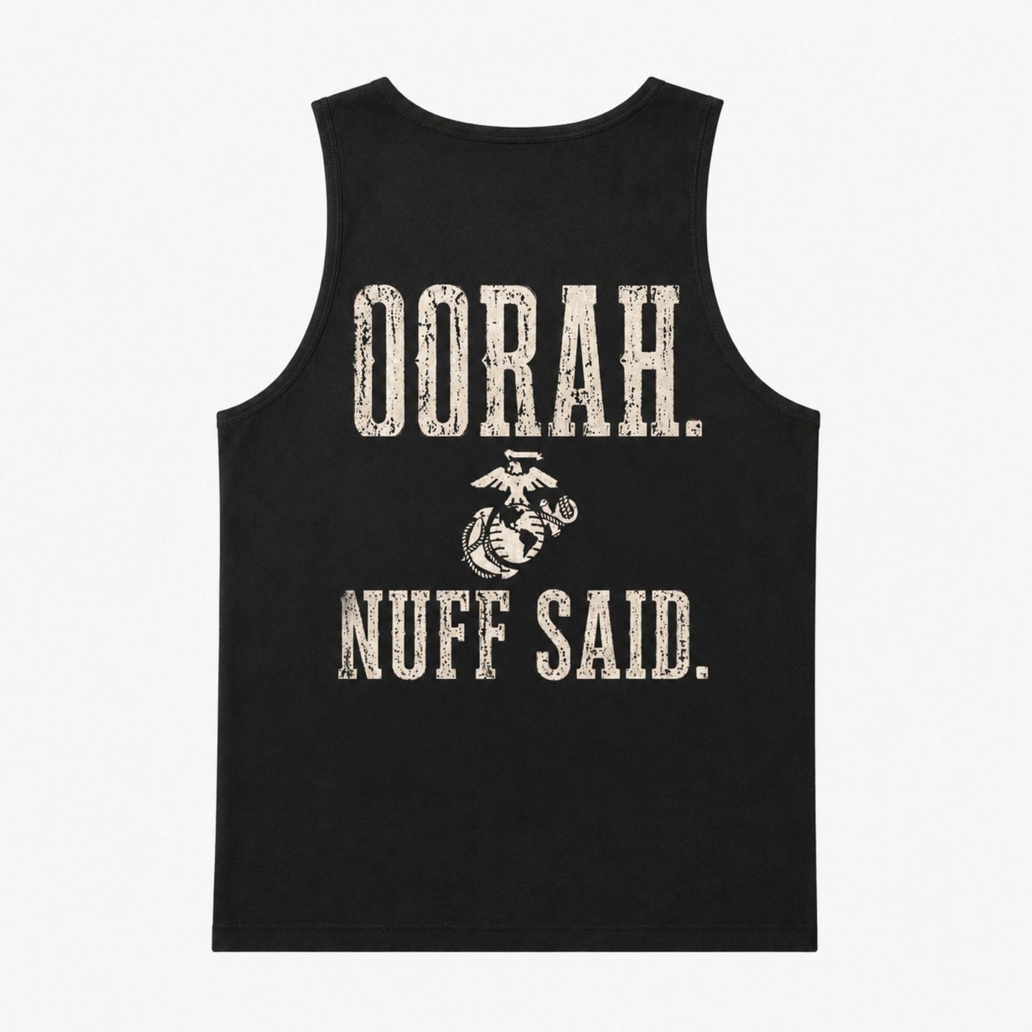OORAH Nuff Said Tank Top – Marine Pride Back Print