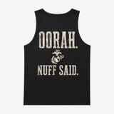 OORAH Nuff Said Tank Top – Marine Pride Back Print