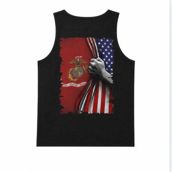 United States Marine Corps Flag Reveal Tank Top