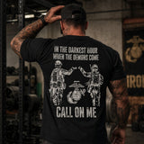 In The Darkest Hour Call On Me Marine T-Shirt