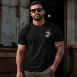 OORAH. NUFF SAID. Marine Back Print T-Shirt