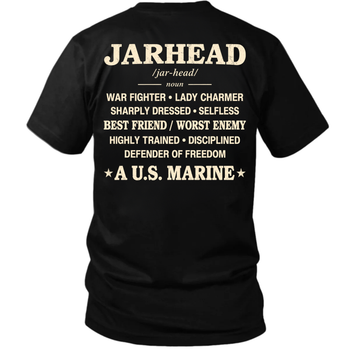Jarhead Definition Shirt – U.S. Marine Veteran T-Shirt | Best Friend, Worst Enemy