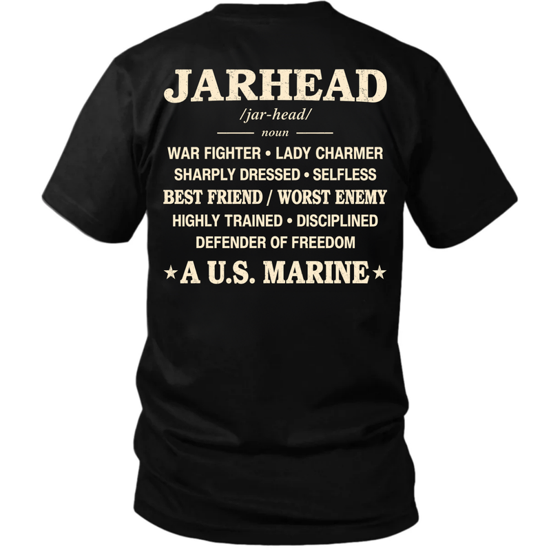 Jarhead Definition Shirt – U.S. Marine Veteran T-Shirt | Best Friend, Worst Enemy