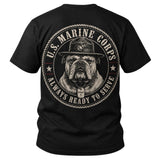 Always Ready To Serve – U.S. Marine Corps Devil Dog T-Shirt