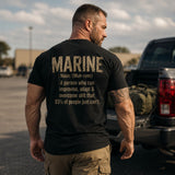 Marine Definition T Shirt – Improvise, Adapt & Overcome