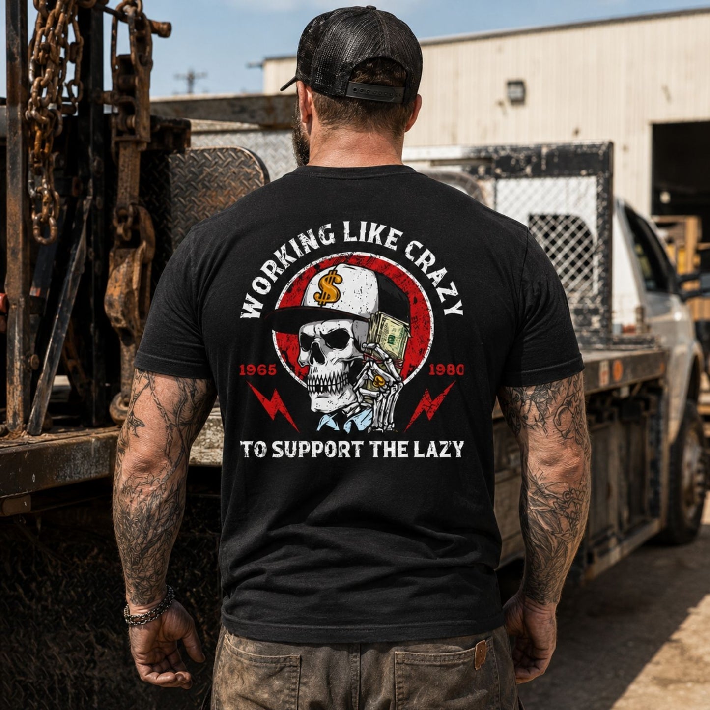 Working Like Crazy To Support The Lazy T Shirt